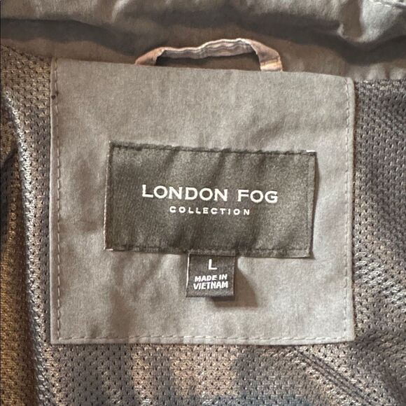 London Fog Men's Iron Gray Lightweight Zip Front Golf Jacket Size L NEW - Picture 9 of 16